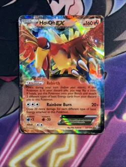Ho-Oh Ex - 22/124 - Pokemon Dragons Exalted Black & White Ultra Rare Card HP - Image 1