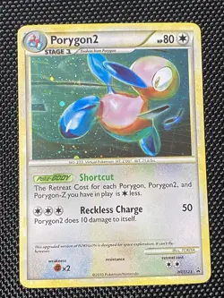 Porygon2 HGSS23 Rare 2010 Black Star Promo Holo New Pokemon Card LP/NM - Image 1