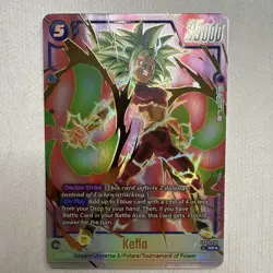 Kefla FB08-034 Alternate Art Saiyan's Pride Dragon Ball English Card Fusion Worl - Image 3