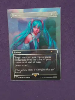 MTG: Shelter #1587/Secret Lair: Hatsune Miku NM Condition - Image 1