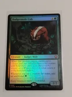 Foil Badgermole Cub #167 Pack Fresh NM Avatar: The Last Airbender MTG Magic - Image 1