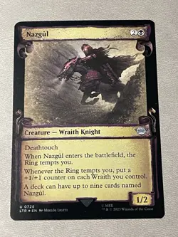 MTG Nazgul Magic: The Gathering Lord Of The Rings Showcase Scrolls Foil #0728 NM - Image 1