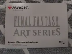 Ruinous Ultimatum (Art Series) #33/53 Final Fantasy MTG Near Mint - Image 2