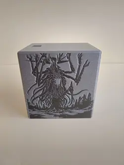 Premium Printed Eldrazi Commander Deck Box - Black Sparkle & Slate Grey Spark - Image 4