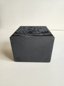 Premium Printed Eldrazi Commander Deck Box - Black Sparkle & Slate Grey Spark - Image 5