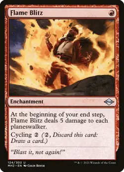 MTG NM Flame Blitz #124 Modern Horizons 2 - Image 1