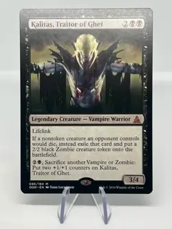Kalitas, Traitor of Ghet The List Near Mint Condition MTG Oath of the Gatewatch - Image 1