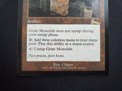 Grim Monolith - Urza's Legacy *NM* Near Mint - Reserved List MTG - Image 5