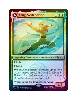 1x Aang, Swift Savior, Foil, Avatar The Last Airbender, MTG NM - Image 1