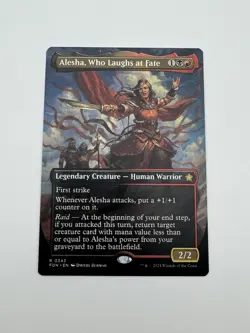 Alesha, Who Laughs at Fate (Borderless) #343 (NM) Foundations FDN Magic MTG - Image 1