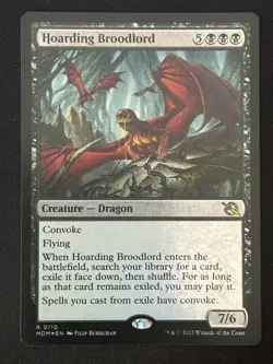 1x MTG Hoarding Broodlord (Foil) - March of the Machine (MOM) #110 - Magic - Image 1