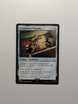 Brotherhood Regalia MTG Magic the Gathering Assassins Creed ACR Uncommon 0071 - Image 1