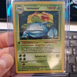 Venusaur Pokemon 1st Edition Base Set 1999 - Holo Fan Art Card - Image 3