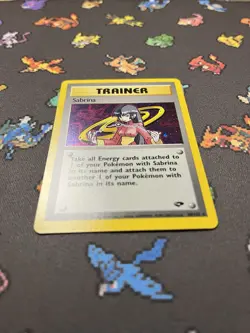 Pokemon Sabrina 20/132 Gym Challenge Holo Trainer Card - NM - Image 2