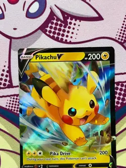 Pokemon TCG - Pikachu V SWSH285 - Crown Zenith - Black Star Promo - NM - Image 2
