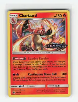 CHARIZARD SM158 PRERELEASE PROMO HOLO POKEMON TCG MP - Image 1