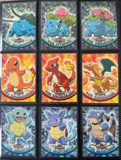 Pokemon TOPPS Series 1 - Complete BLUE logo set 90/90 - Excellent condition - Image 4