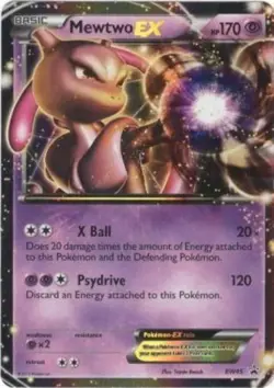 Damaged, English Pokemon Holo Mewtwo EX - BW45 - Promotional BW - Black Star Pro - Image 1