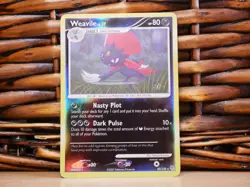 Pokemon WEAVILE 40/130 REV HOLO RARE | LP Light Play | Diamond & Pearl | 2007 - Image 2