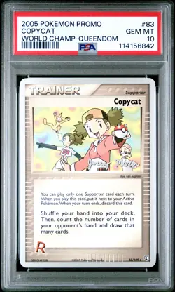 2005 POKEMON WORLD CHAMPIONSHIPS PROMO QUEENDOM #83 COPYCAT PSA 10 - Image 1