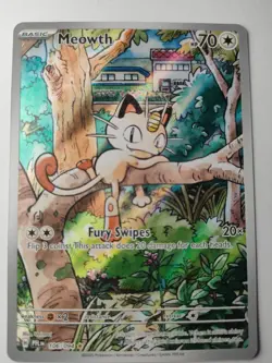 Meowth 106/094 Pokemon TCG Phantasmal Flames English IR *near Perfect Centering* - Image 1