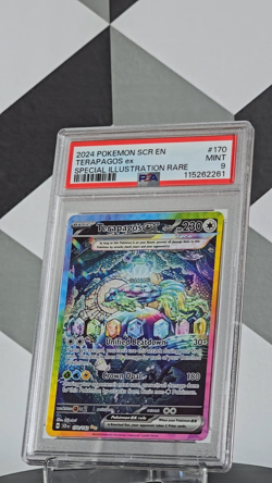 2024 POKEMON TCG - STELLAR CROWN #170 TERAPAGOS EX SIR PSA 9 MINT 🔥 - Image 2