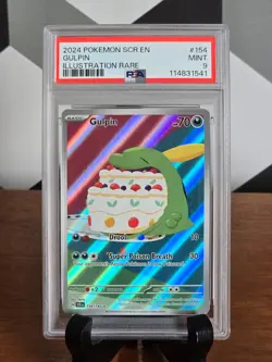 2024 POKEMON TCG - STELLAR CROWN #154 GULPIN ILLUSTRATION RARE PSA 9 MINT 🔥 - Image 1