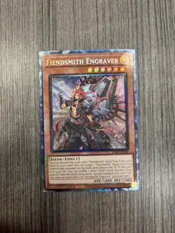 Yugioh Fiendsmith Engraver #RA04-EN049 Prismatic Collector’s Rare 1st Edition NM - Image 1