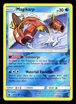 Magikarp 17/111 Crimson Invasion NM Reverse Holo Pokemon Card TCG - Image 1
