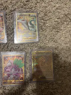 Lot Of 9 Pokemon Gold Full Art Cards - Image 4