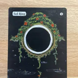 Sol Ring (Altered) Hand-Painted mtg Card, 1/1 painting - Image 2