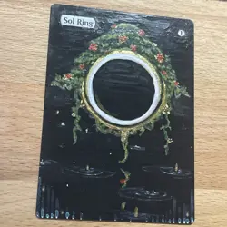 Sol Ring (Altered) Hand-Painted mtg Card, 1/1 painting - Image 4