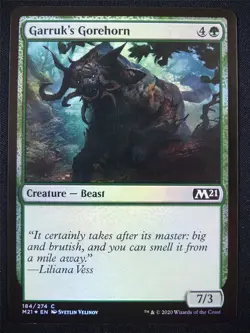 Garruk's Gorehorn Foil - Mtg Card #1JA - Image 1