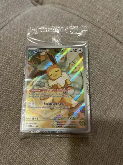 Pokemon TCG Eevee - 173 SVP Prismatic Evolutions ETB Promo Card Pack SEALED - Image 1
