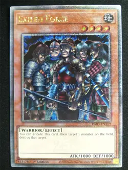 Exiled Force RA03 Quarter Century Rare - 1st ed Yugioh Card #4RB - Image 1