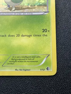Pokemon Snivy Promo Card 1/12 Holo McDonald's Exclusive MP / DMG - Image 4