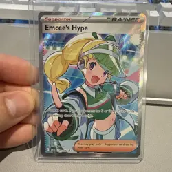 Pokemon Emcees Hype Full Art Destined Rivals Card 220/182 NM Condition - Image 1