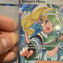 Pokemon Emcees Hype Full Art Destined Rivals Card 220/182 NM Condition - Image 4