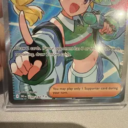 Pokemon Emcees Hype Full Art Destined Rivals Card 220/182 NM Condition - Image 5