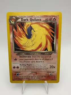 Pokemon TCG Dark Quilava Neo Destiny Card 39/105 Unlimited Uncommon - Image 1