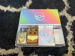 Prismatic Evolutions UPC Eevee Deck Box Sleeves And Play Mat -- NO Cards... - Image 1