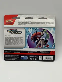 Pokemon Cards - S&V: Journey Together - SCRAFTY BLISTER PACK (3 Boosters & Foil) - Image 3