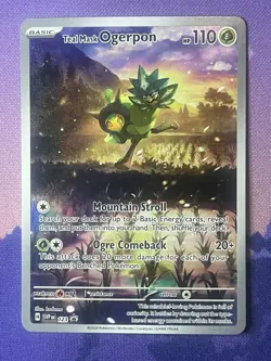 Teal Mask Ogerpon 123 Sv: Scarlet & Violet Promo Cards Holo Pokemon TCG - Image 1