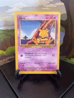 Abra 43/102 - Base Set - Common - Pokemon Card TCG - MP - Image 1