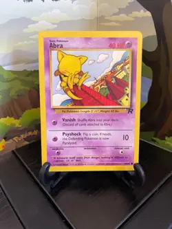 Abra 49/82 - Team Rocket - Common - Pokemon Card TCG - LP - Image 1