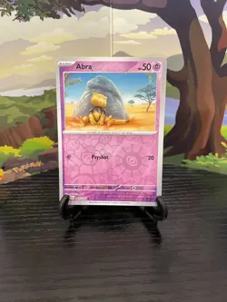 Abra 063/165 - 151 - Common - Reverse Holo - Pokemon Card TCG - LP - Image 1
