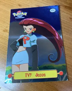 TV9 Jesse Pokemon Card FOIL Topps Series 1 1999 TV Animation Edition HOLO - Image 1