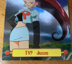 TV9 Jesse Pokemon Card FOIL Topps Series 1 1999 TV Animation Edition HOLO - Image 5