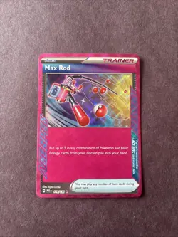 Max Rod Ace Spec 116/131 Prismatic Evolutions Holo Card NM Condition - Image 1