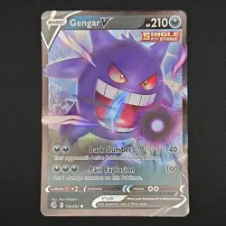Pokemon TCG Card Gengar V 156/264 Sword & Shield Fusion Strike - NM - Image 1